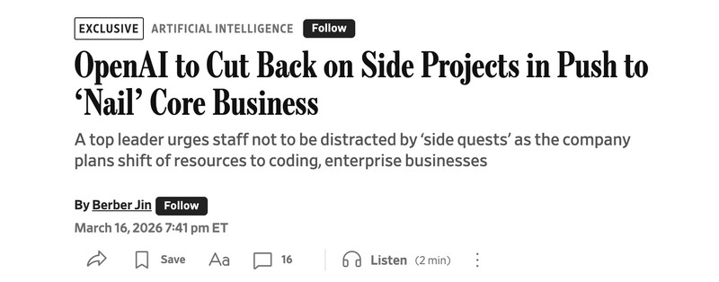  OpenAI面临算力与市场双重考验；全员大会后战略聚焦调整，力求在生产力赛道重获优势。 IT技术
